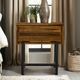 Armen Living Cusco Antique Acacia Nightstand-1