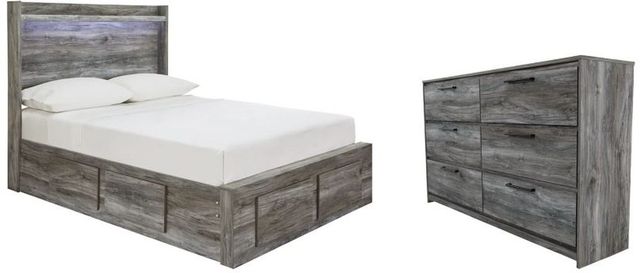 Signature Design by Ashley® Baystorm 2-Piece Gray Full Panel Bed Set-0