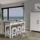 Riverside Furniture Cora 4-Piece Cloud/Fog Sofa Table with Stool Set-1