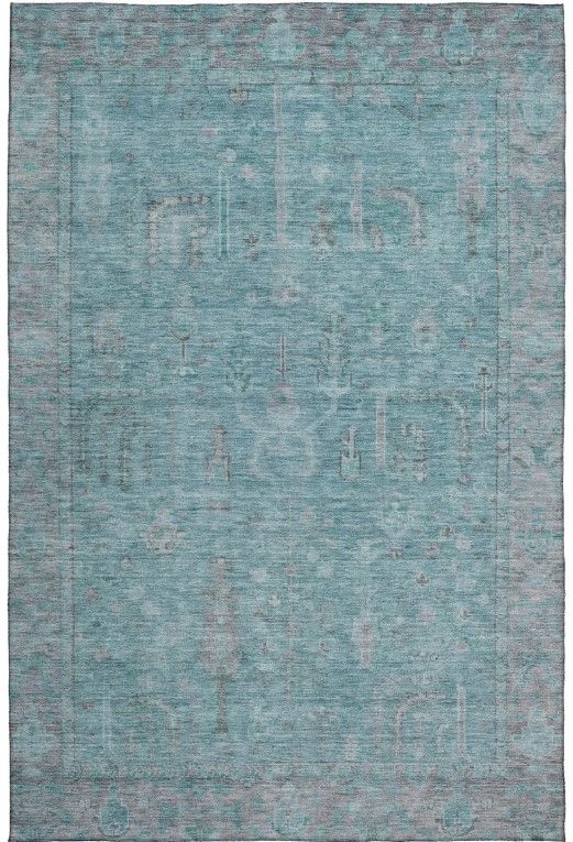 Dalyn™ Rug Company Solace SL11 Aqua 5'x8' Area Rug-0