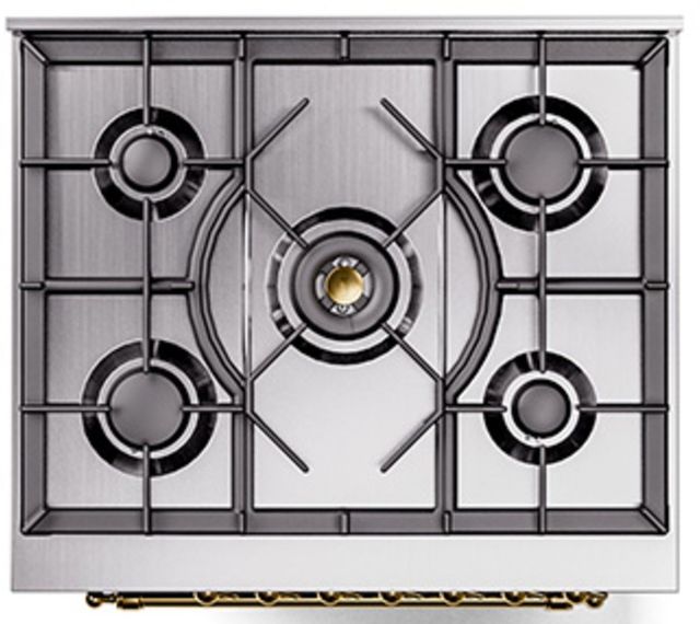 Ilve® Nostalgie II Series 30" Midnight Blue Pro Style Dual Fuel Range-3