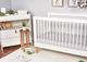 BEDGEAR® Hyper-Linen Performance® Light Gray Fitted Crib Sheet-5