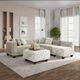 Legends Home Phoenix Cashmere Cream Cocktail Ottoman-1