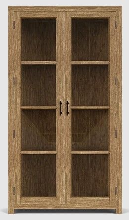 Riverside Furniture Bozeman Toasted Almond Display Cabinet-1