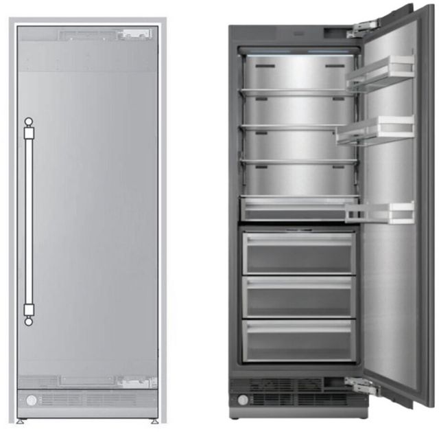 Ilve® 30” 16 Cu. Ft. Panel Ready Built In Column Refrigerator-0