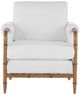 Currey & Company Merle Weathered Walnut/White Chair-1