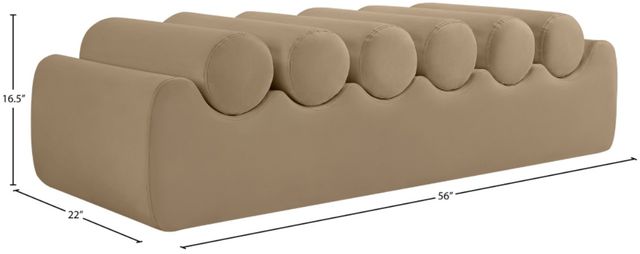 Meridian Furniture Rumble Tan 56" Bench-3