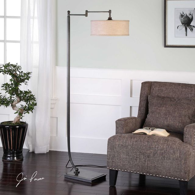 Uttermost® Lamine Dark Bronze Floor Lamp-1