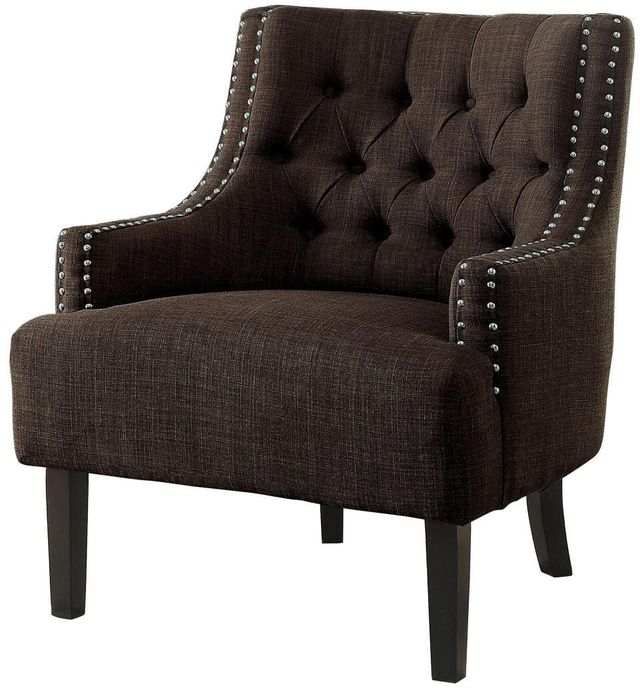 Mazin Furniture Charisma Chocolate Accent Chair-0