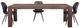 Bassett Mirror Walsh Rustic Brown Dining Table-4