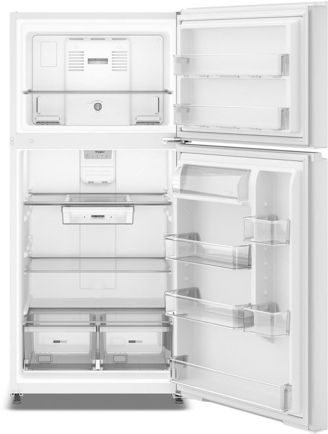 Whirlpool® 30'' 19.3 Cu. Ft. White Top Freezer Refrigerator with Total Coverage Cooling-1