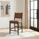 Coaster® Tegan 2-Piece Coffee Bean/Cognac Upholstered Counter Chair Set-1
