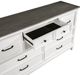 Mazin Furniture Chesterton Antique White/Dark Brown Dresser-3