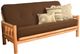 Kodiak Furniture Lodge Linen Cocoa/Natural Full Futon with Mattress-0