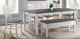 Elements International Kayla 6-Piece Gray/White Rectangular Counter Height Dining Set-0