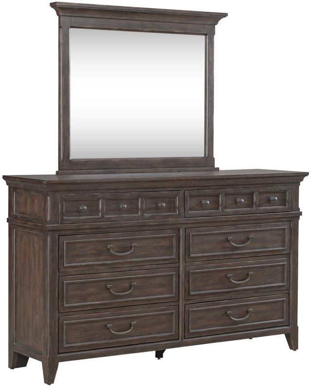 Liberty Furniture Paradise Valley 4-Piece Saddle Brown King Panel Bedroom Set-3