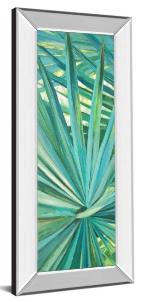 Classy Art Fan Palm I by Suzanne Wilkins Mirror Framed Wall Art-1