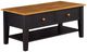 TEI Quinton Pecan Coffee Table with Black Base-0