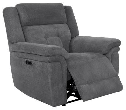 Parker House® Richland Bristol Gray Power Recliner with Power Headrest-0