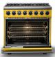 Viking® 7 Series 36" Daffodil Pro Style Dual Fuel Range-1