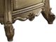 ACME Furniture Vendome Bone Synthetic Leather/Gold Patina Chair with 2 Pillows-2