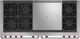 Wolf® 60" Stainless Steel Pro Style Dual Fuel Range and French Top-1