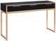 Stylecraft Ebony and Gold Console Vanity Table-0