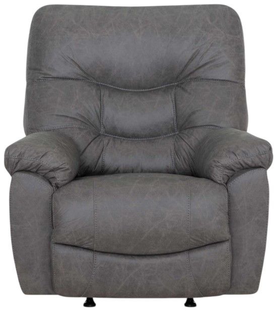 Franklin™ Wessex Cowboy Graphite Fabric Manual Recliner-3