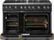 Viking® 5 Series 48" Antique Bronze Pro Style Gas (LP) Range with Brushed Brass Trim-1