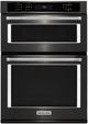 KitchenAid® 30" Black Stainless Steel with PrintShield™ Finish Oven/Microwave Combo Electric Wal Oven-0