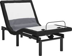 Sierra Sleep® by Ashley® Best Base Charcoal Gray Twin XL Adjustable Base with Lumbar and Audio