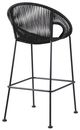Armen Living Acapulco 30" Black Bar Stool-1
