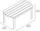 Linon Adirondack White Wooden Outdoor Coffee Table-2
