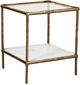 Signature Design by Ashley® Ryandale Glass Top Accent Table with Antique Brass Base-0