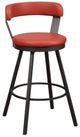 Homelegance® Appert Dark Gray/Red Swivel Pub Height Chair-0