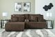 Signature Design by Ashley® Top Tier 3-Piece Chocolate Left-Arm Facing Manual Reclining Sectional Sofa and Chaise-1
