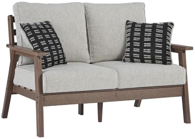 Signature Design by Ashley® Emmeline 4-Piece Beige/Brown Outdoor Seating Set-1