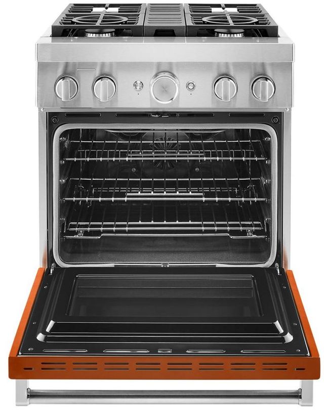 KitchenAid® 30" Scorched Orange Pro Style Dual Fuel Range-1