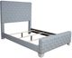ACME Furniture Saree Gray/Light Teal Eastern King Panel Bed-0