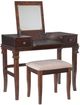 Linon Angela 2-Piece Walnut Vanity Set-0