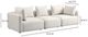 TOV Furniture Hangover 3-Piece Ivory 112" Modular Sofa-1