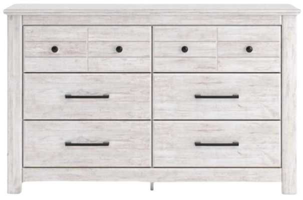 Signature Design by Ashley® Makidern 3-Piece Whitewash King Panel Bedroom Set-3