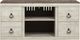 Signature Design by Ashley® Willowton 4-Piece Whitewash Entertainment Center with Cable Management-2