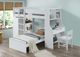 ACME Furniture Ragna White Twin Loft Bed with Desk and Wardrobe-1