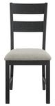 Elements International Garcia Black 5-Piece Dining Set-5