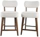 Jofran Inc. Urban Archive Wes Walnut/White Counter Stool-0