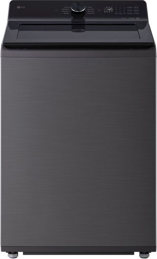 LG 4.8 Cu. Ft. Platinum Black Agitator Top Load Washer with EasyUnload™ and AI Sensing