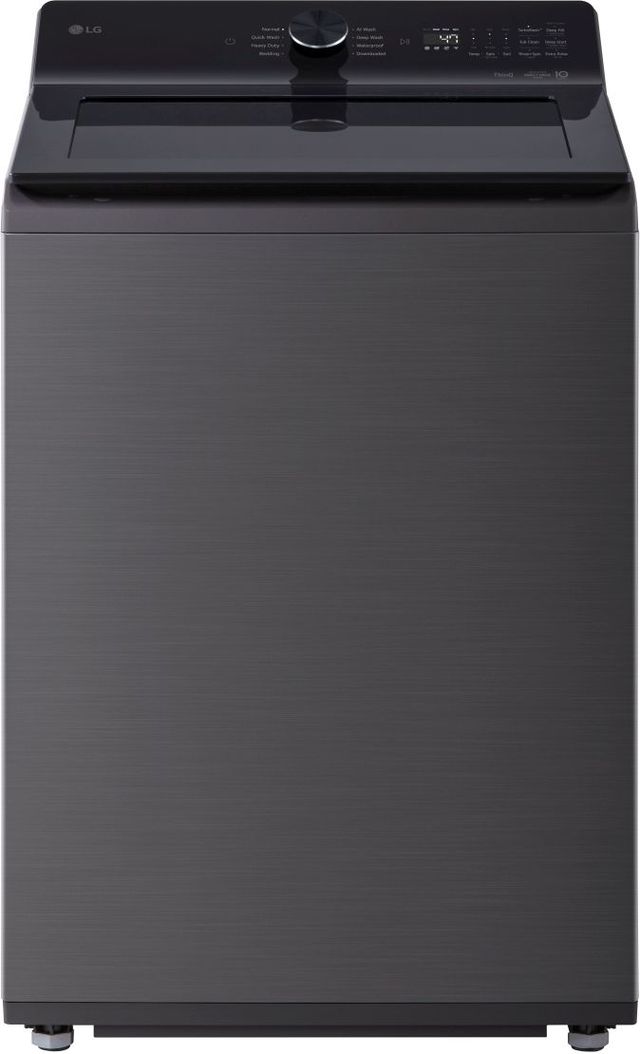 LG 4.8 Cu. Ft. Platinum Black Agitator Top Load Washer with EasyUnload™ and AI Sensing-0
