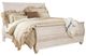 Signature Design by Ashley® Willowton 4-Piece Whitewash King Sleigh Bed Set-1
