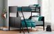 Signature Design by Ashley® Nextonfort Black Twin Over Full Bunk Bed-4